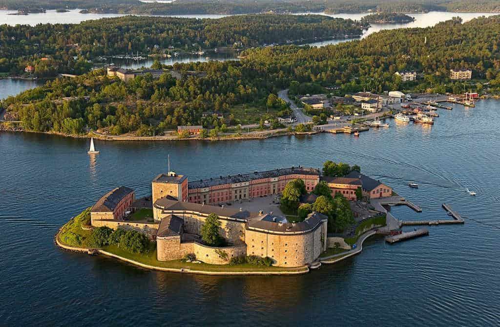 Шведская крепость Ваксхольм в Стокгольмском архипелаге